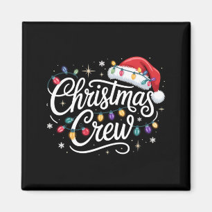 Weihnachts-Crew Xmas-Lichter Familie passende Pyja Magnet