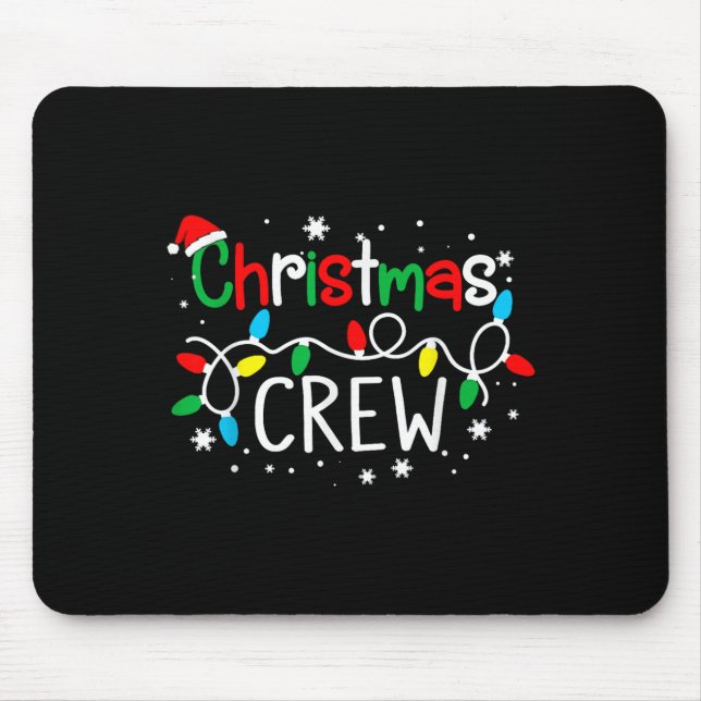 Weihnachts-Crew Xmas PJ Weihnachtsfamilie Matching Mousepad (Vorne)