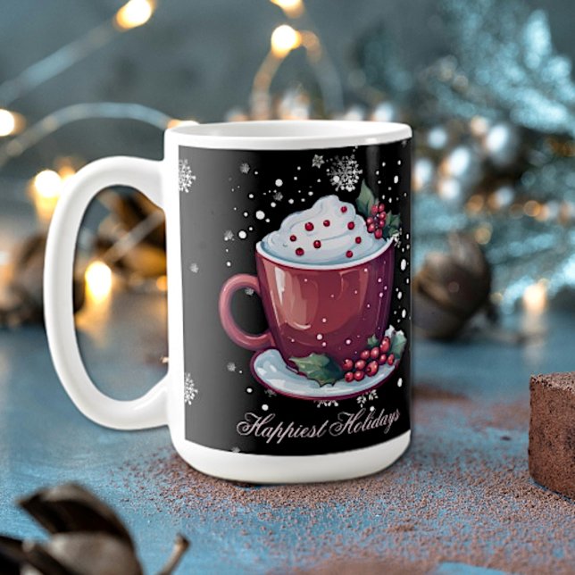 Weihnachts-Cup mit heißer Schokolade Tasse (Christmas Cup of Hot Chocolate Coffee Mug)