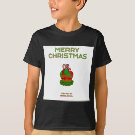 Weihnachts Cupcake Boys Black Basic T-Shirt