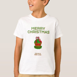 Weihnachts Cupcake Boy's White Basic T Shirt