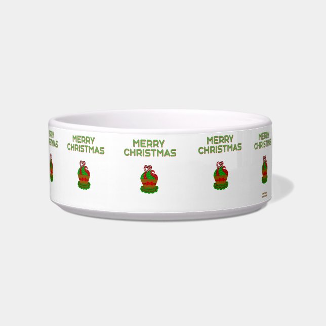 Weihnachts Cupcake Keramik Pet Bowl Napf (Rechts)