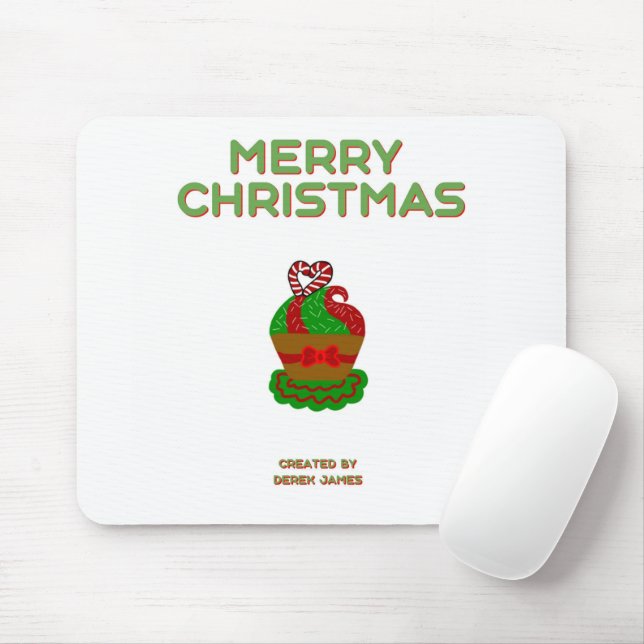 Weihnachts Cupcake Mouse Pad Mousepad (Mit Mouse)