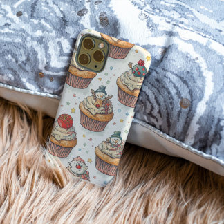 Weihnachts-Cupcake-Party-Muster | Süße Desserts iPhone 16 Pro Max Hülle