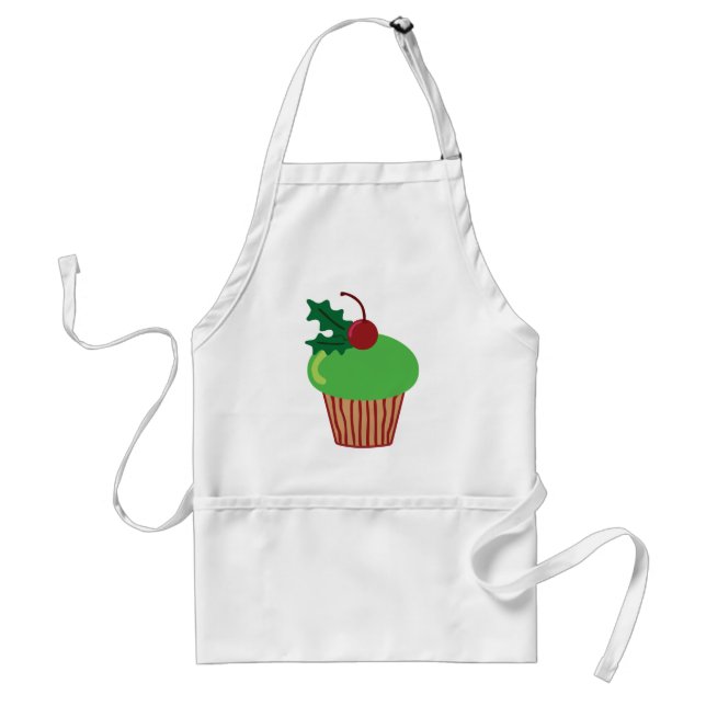 Weihnachts-Cupcake Schürze (Vorne)