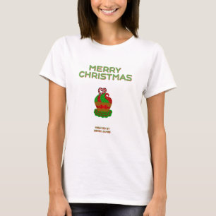 Weihnachts-Cupcake Weibliches Basic T-Shirt