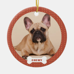 Weihnachts Custom Pet Foto Herz Keramik Ornament