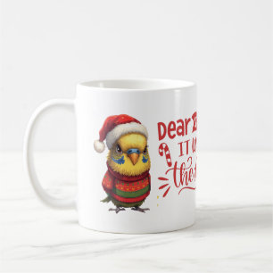Weihnachts-Cutie-Chiclet-Tierkunst Kaffeetasse