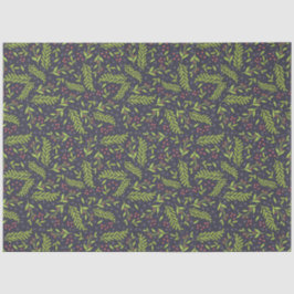 Weihnachts-Cypress-Schneeflocken Berries Rote Blum Seidenpapier