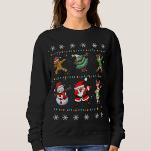 Weihnachts Dabbing Weihnachtselfen Xmas Sweatshirt