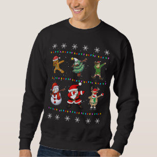 Weihnachts Dabbing Weihnachtselfen Xmas Sweatshirt