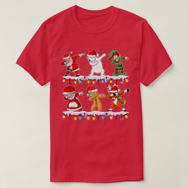 Weihnachts-Dabbing Weihnachtsgeschenk für Jungen M T-Shirt (Design vorne)