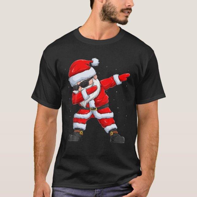 Weihnachts-Dabbing Weihnachtsgeschenke Idee T-Shirt (Vorderseite)