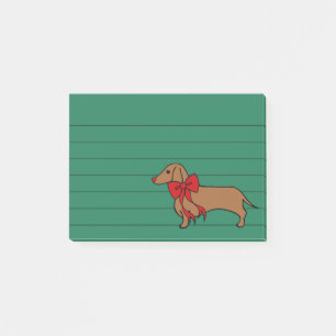 Weihnachts-Dachshund-Post-it-Notes-Geschenk Post-it Klebezettel