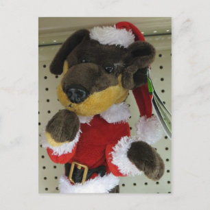 Weihnachts-Dackel Feiertagspostkarte