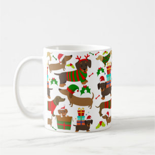 Weihnachts-Dackel Kaffeetasse