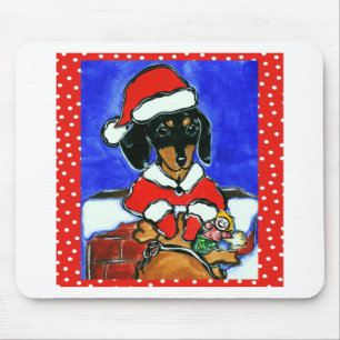 Weihnachts-Dackel Mousepad