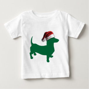 Weihnachts-Dackeln Baby T-shirt