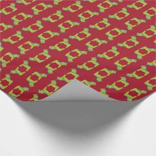 Weihnachts-Dala-Horse-Umschlagpapier Geschenkpapier