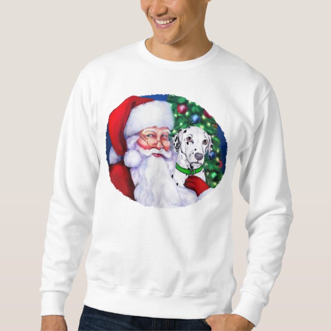 Weihnachts-Dalmatiner Sweatshirt (Vorderseite)