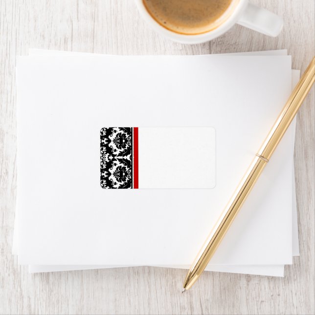 Weihnachts-Damaskus-Adressbezeichnungen - Adressaufkleber (Insitu)