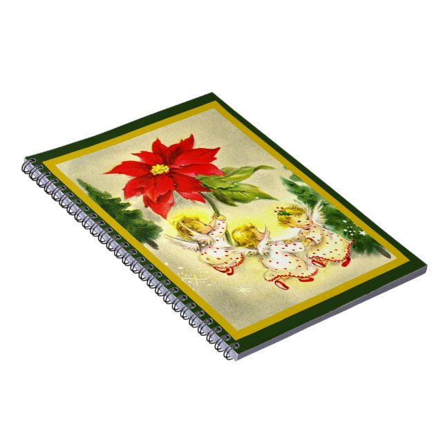 Weihnachts-Dancing Baby Angels Notebook Notizblock (Rechte Seite)