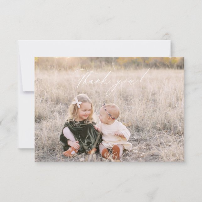 Weihnachts Dankeschön Fotokarte Dankeskarte (Vorderseite)