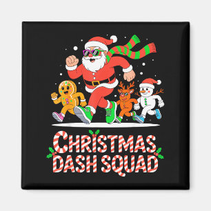 Weihnachts-Dash-Squad-Lauf-Marathon-Team Magnet