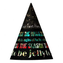 Weihnachts-Deck Die Hallen Festliche Imitate Spark Partyhütchen