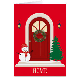 Weihnachts-Decorated Front Door