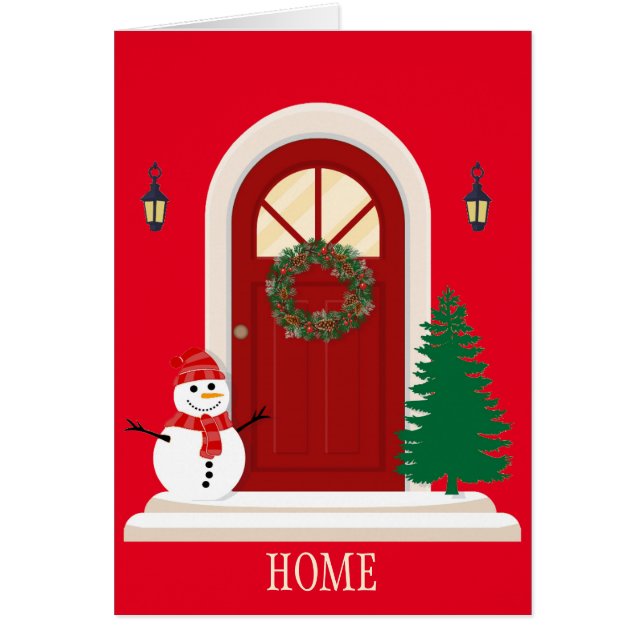 Weihnachts-Decorated Front Door (Vorne)