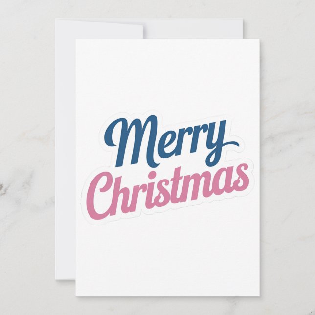 Weihnachts-Delikatkarte Pauschalreise-Karte Feiertagskarte (Vorderseite)