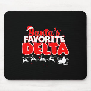 Weihnachts-Delta-Weihnachtsfeiertage Xmas Whi Mousepad