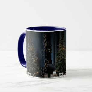 Weihnachts-Design-weiße Kaffeebeutel Tasse