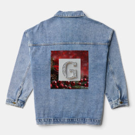 Weihnachts Designer Denim Jacket Jeansjacke