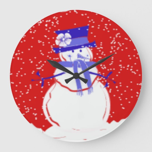 Weihnachts-Designer-Mauer Uhren aus der Stille - G (Vorderseite)