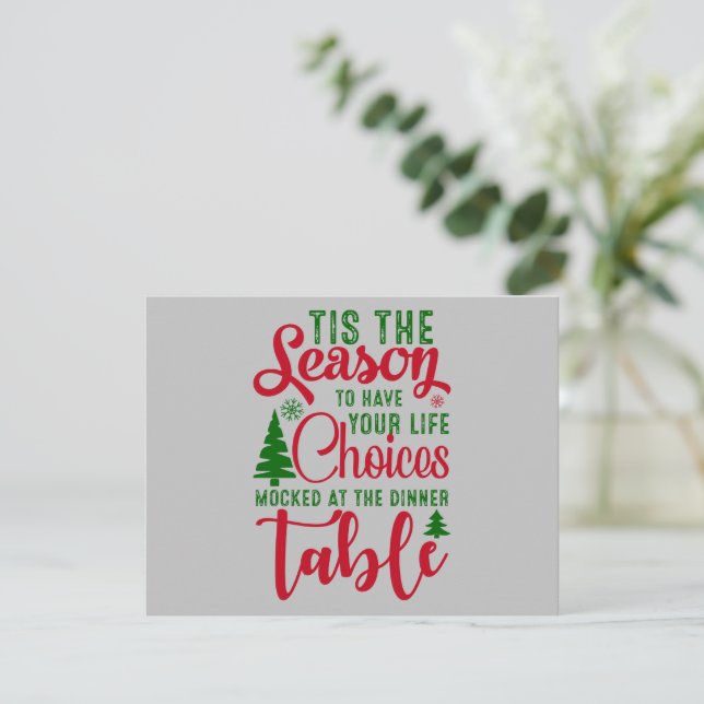 Weihnachts-Designzeit Feiertagskarte (Stehend Vorderseite)
