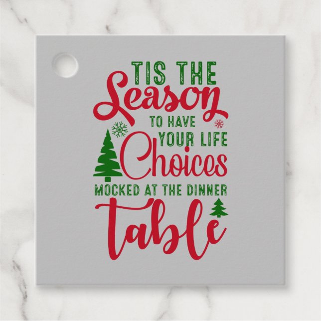 Weihnachts-Designzeit Geschenkanhänger (Vorderseite)