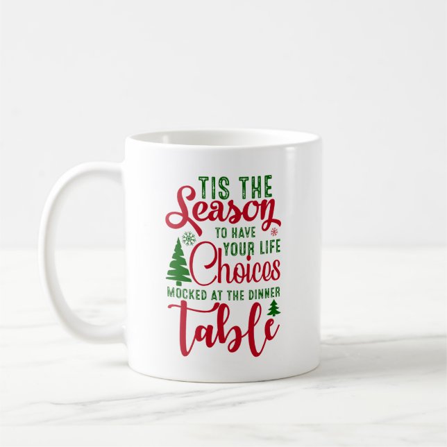 Weihnachts-Designzeit Kaffeetasse (Links)