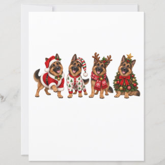 Weihnachts Deutsche Schäferhund Freunde
