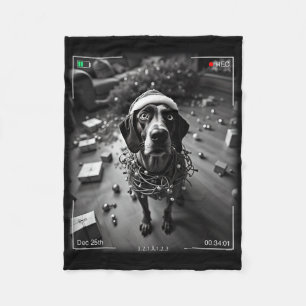 Weihnachts deutscher Kurzzeiger auf Cam Fleecedecke