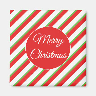 Weihnachts-Diagonallinien-Kühlschrankmagnet Magnet