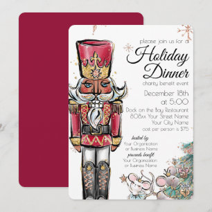 Weihnachts-Dinner-Wohltätigkeitsveranstaltung Nuss Einladung