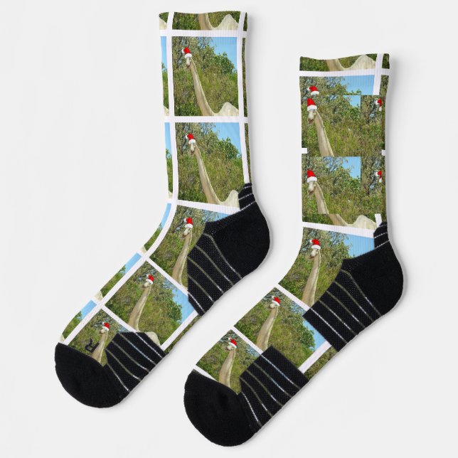 Weihnachts-Dinosaurier Brontosaurus Socken (Links)