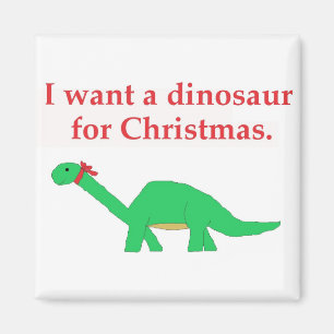 Weihnachts-Dinosaurier-Magnet Magnet