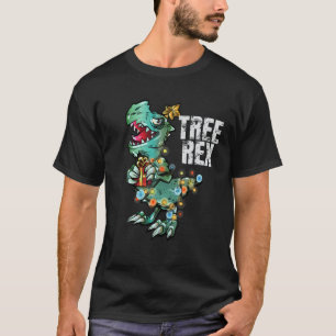 Weihnachts-Dinosaurier Rex in X-Mas-Leuchten umman T-Shirt