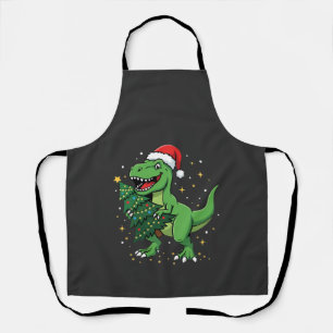 Weihnachts-Dinosaurier-Santa-T-Rex Schürze