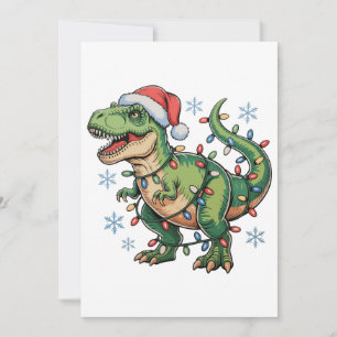 Weihnachts-Dinosaurier T-Rex Frohe Weihnachten Lic