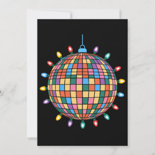 Weihnachts-Diskokugel-Lichter-Schmuck Buntes Xmas Einladung
