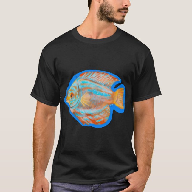 Weihnachts-Diskusfisch T-Shirt (Vorderseite)